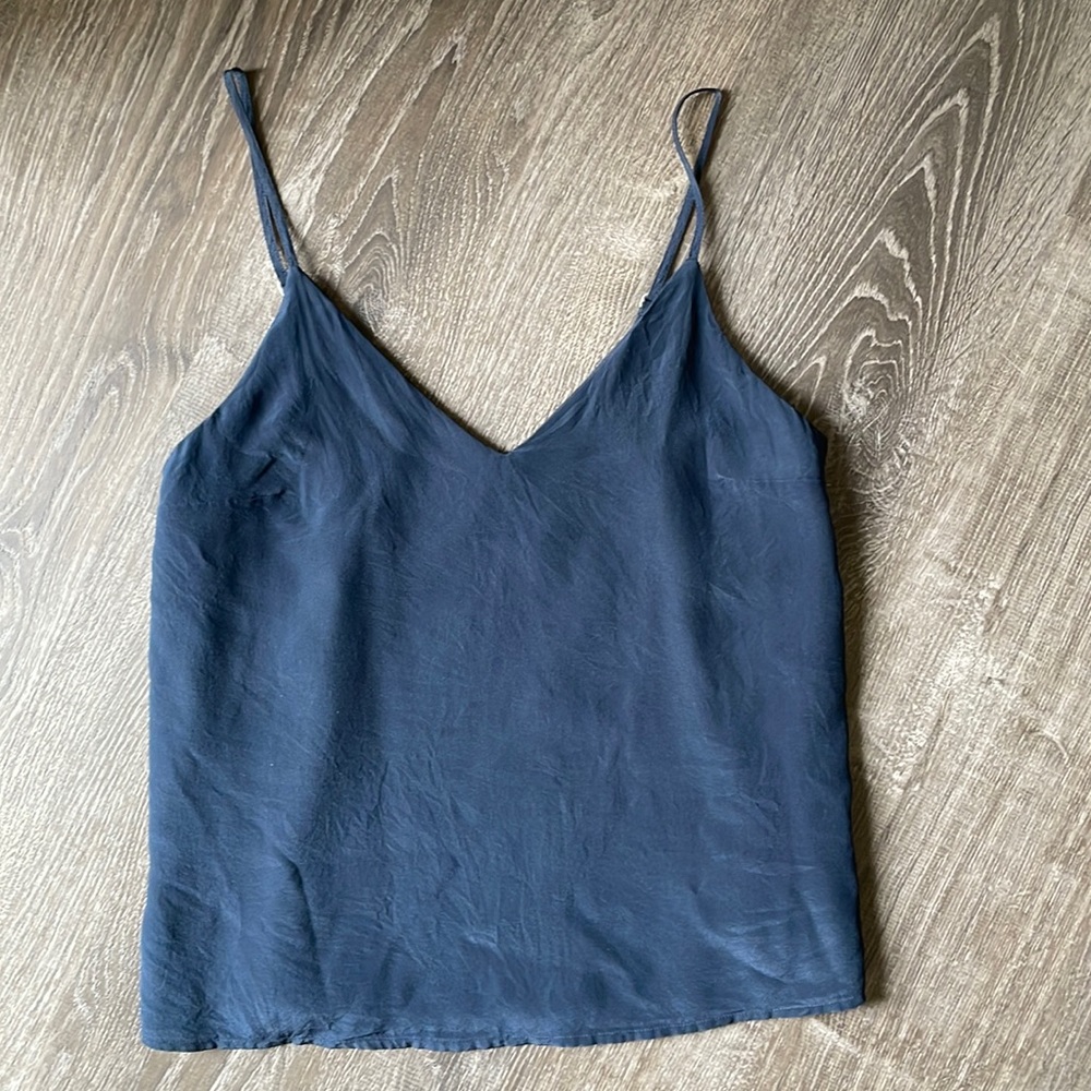 Abercrombie & Fitch Navy Blue Satin Camisole
